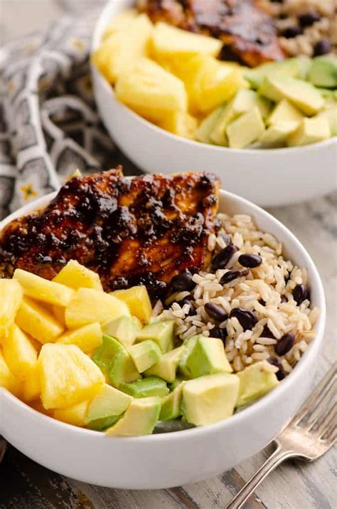 Cuban Chicken Rice Bowl - Healthy Meal Prep