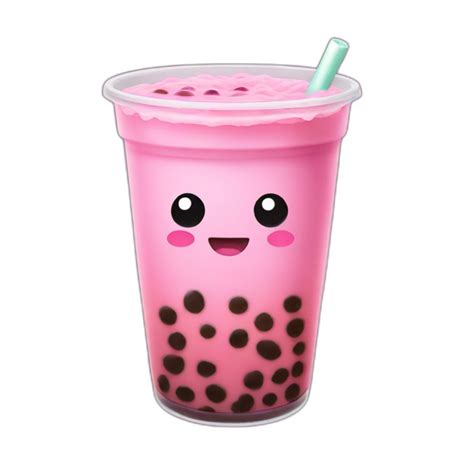 Bunny Drinking Boba Tea Ai Emoji Generator