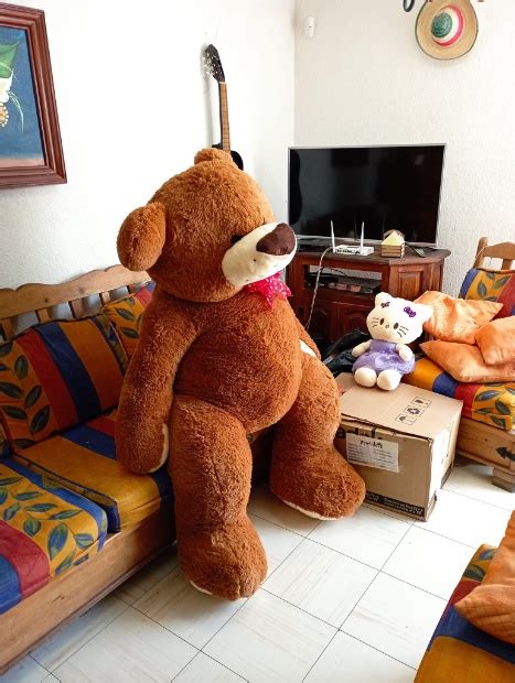 Oso De Peluche Gigante 1 65 M De Color Cafe