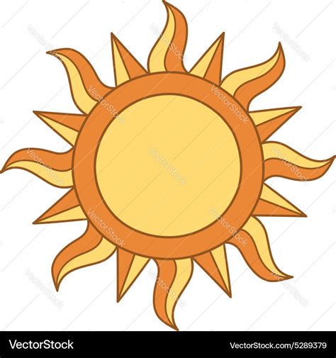 Sun symbol Royalty Free Vector Image - VectorStock