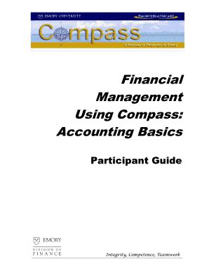 Fillable Online Finance Emory Participant Guide Emory Finance Emory