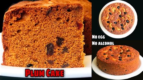 No Egg No Alcohol Christmas Cake Recipe Eggless Christmas Fruit Cake Recipe Malayalam