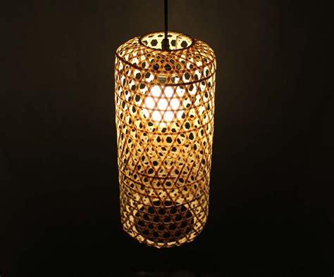 Natural Bamboo Or Brown Rustic Style Bamboo Pendant Light Id Lights