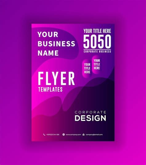 Premium Vector Modern Unique Flyer Or Poster Template