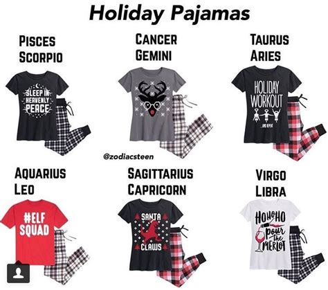 Holiday Pajamas Zodiac Clothes Zodiac Signs Sagittarius Zodiac