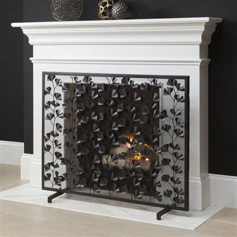 Light A Beautiful Fire And Keep Safe Fireplace Screens And Tools From Crate And Barrel Also