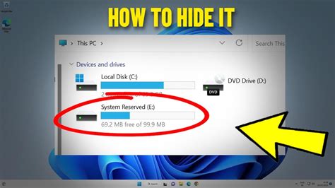 Hide System Reserved Partition In Windows How To Hide