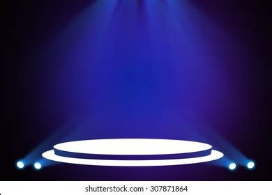 Blue Stage Background Stock Illustration 307871864 | Shutterstock