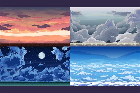 Sky 2D Game Backgrounds - CraftPix.net