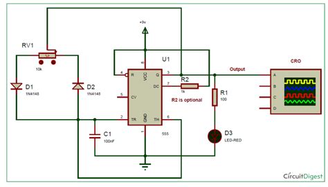 Solved PWM Wave Generation Using 555 Timer Multisim Build Chegg