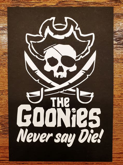 One Eyed Willy Goonies White Vinyl Decal - Etsy