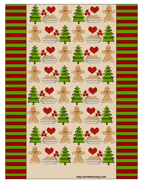 free printable Candy Wrapper (pattern paper) for Christmas | Free ...