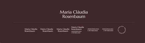 Identidade Visual Maria Cláudia Rosenbaum Endocrino Behance