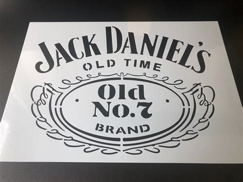 Jack Daniels Stencil A A Airbrush Barrel Wall Art Crate Etsy