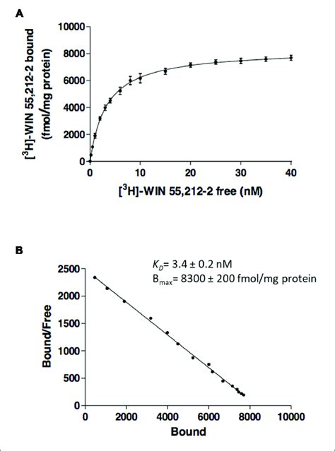 Saturation Curves From Radioligand Binding Saturation Curve A And