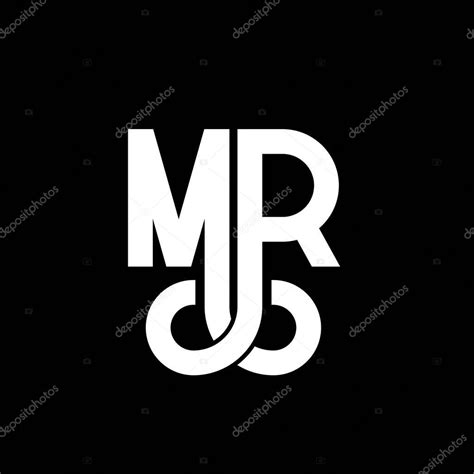 Diseño de Logo MR Letter Letras iniciales icono del logotipo de MR