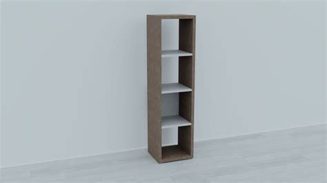 3D Model Shelving HALDAGER 4 Jysk VR AR Low Poly CGTrader