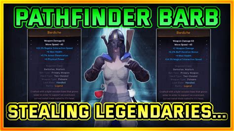 Taking Legendaries From Geared Players High Roller Pathfinder