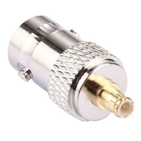 2 Pcs Bnc Female To Mcx Male Connector