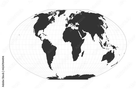 Vettoriale Stock Map Of The World McBryde Thomas Flat Polar Quartic