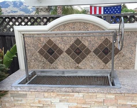 Stainless Santa Maria Bbq Grill Drop In Unit X Outdoor Bbq Area