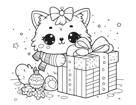 Free Printable Christmas Cats Coloring Pages Itsy Bitsy Fun