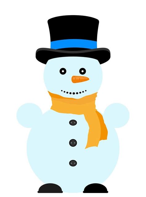 Christmas Snowman Stock Vector Illustration Isolated On White