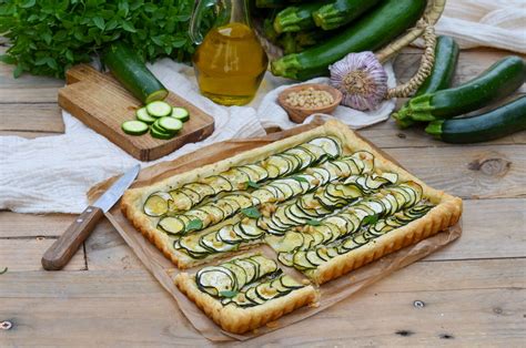 Tarte Fine Aux Courgettes Ch Vre Frais Et Basilic La P Tite Cuisine