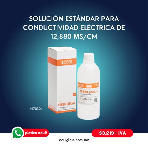 Soluci N Est Ndar Para Conductividad El Ctrica De S Cm Est Ndar