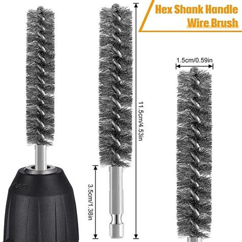 Stainless Steel Bore Brush Wire Brush For Drill Cleaning Wire Brush