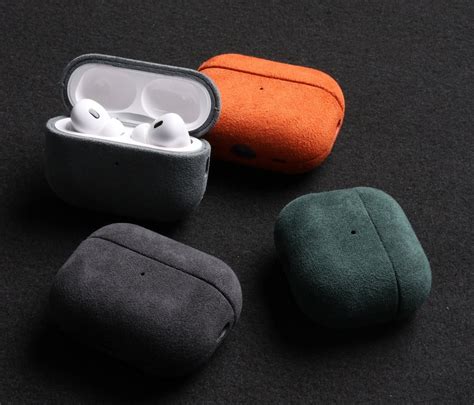 Personalized Alcantara Airpods Pro Case Custom Leather Airpods Cover