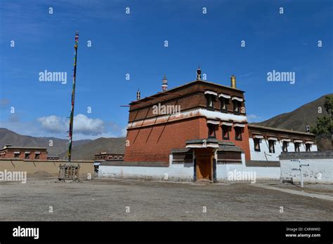 Tibetan Buddhism Monastery Building In The Traditional Style Labrang