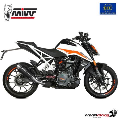 Mivv Exhaust Slip On Gppro Approved Black Steel Ktm Duke