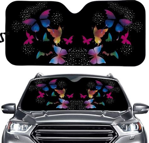 Hnian Automotive Windshield Sunshades Hawaiian Hibiscus Flower Print