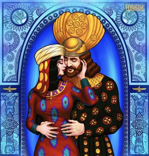 Khosrau And Shirin Persian Warrior Persian Art Painting Ancient Persia