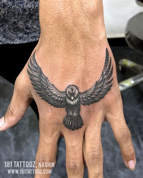 Eagle Tattoo On Hand