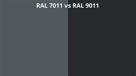 Ral 7011 Vs 9011 Ral Colour Chart Uk