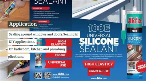 Akfix Universal Silicone Sealant Youtube