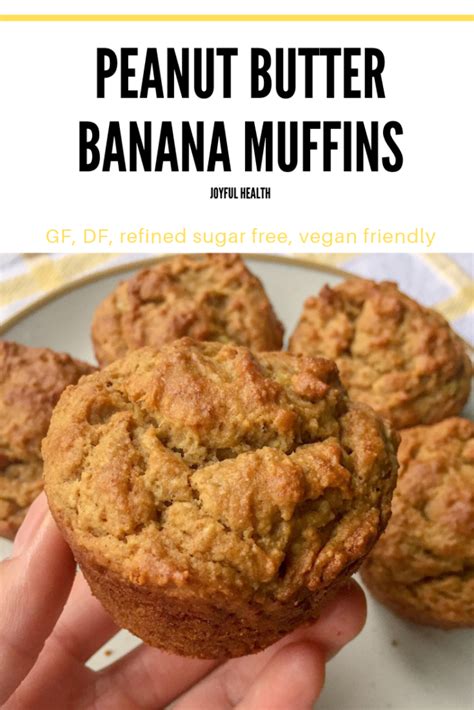 Peanut Butter Banana Muffins Made With Almond Flour