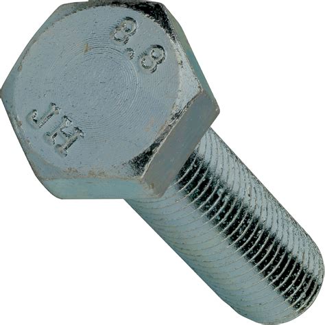 Fastenere M6 1 Hex Head Tap Bolts Metric Grade 8 8 Zinc Plated Steel