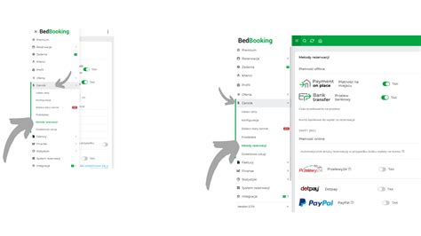Jak ustawić metody płatności za rezerwacje BedBooking