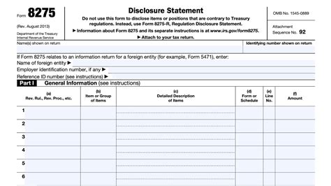 Irs Form Walkthrough Disclosure Statement Youtube