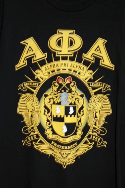 Alpha Phi Alpha Fraternity Shirt With Coats Of Arms