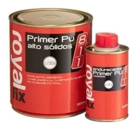 Primer Hs Pu 811 Automotivo Royal Fix 900ml C Catalisador