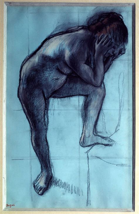 Standing Naked Woman By Edgar Degas Buy Fine Art Print
