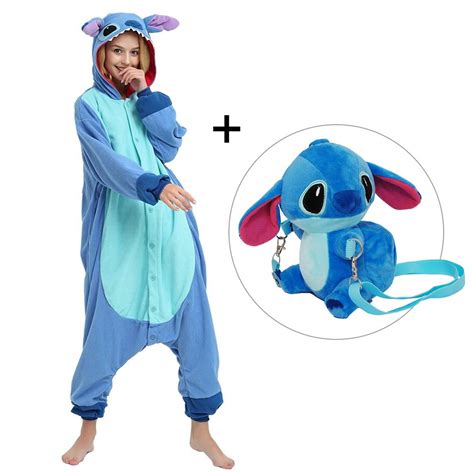 Disney Lilo Stitch Disfraz De Cosplay De Kigurumi Para Adultos Traje