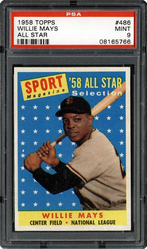 1958 Topps Willie Mays All Star Psa Cardfacts™