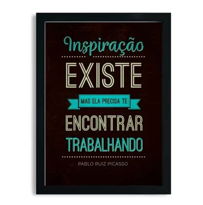 Quadro Decorativo Frase Positiva Inspiração SKU 46fr Loja da Arte