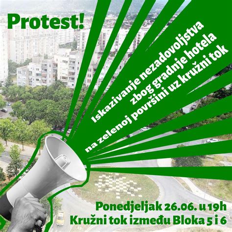 U Ponedjeljak Novi Protest Stanara Bloka I Zbog Najavljene Gradnje