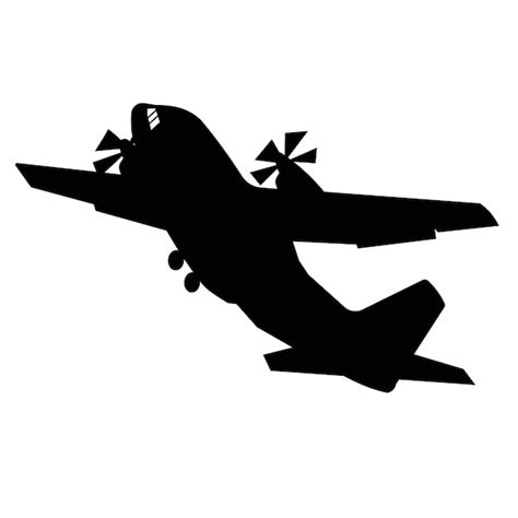 Premium Vector | Cargo plane silhouette take off